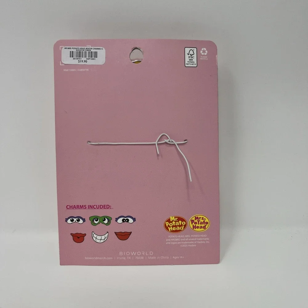 Mrs Potato Head Magnetic Interchangeable‎ Charms Claw Clip